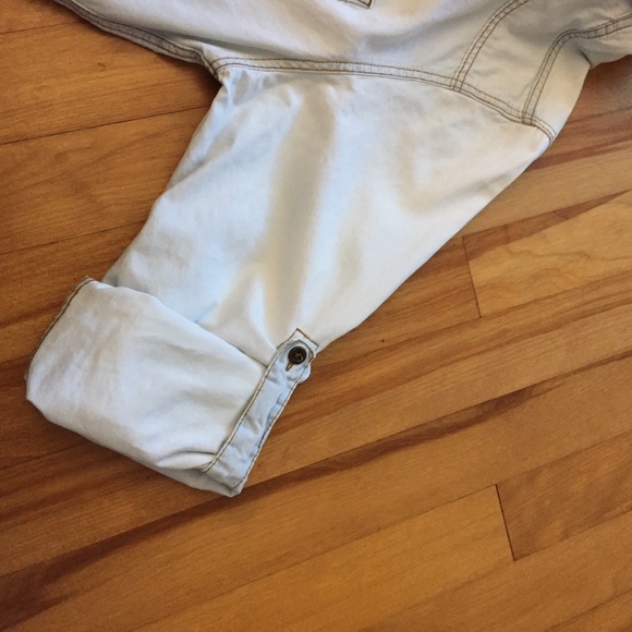 Mavi Faded Blue Roll Sleeves Button Down - Picture 10 of 13